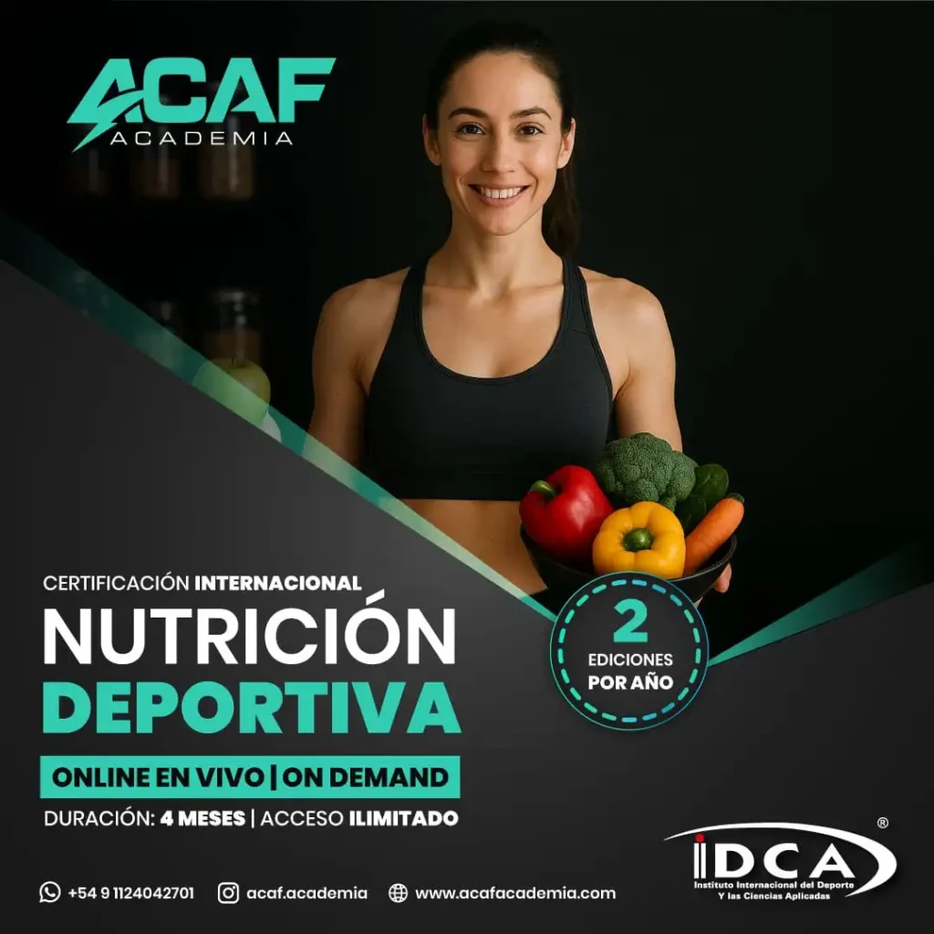Curso Internacional de Nutrición Deportiva ACAF Curso Internacional de Nutricion Deportiva ACAF